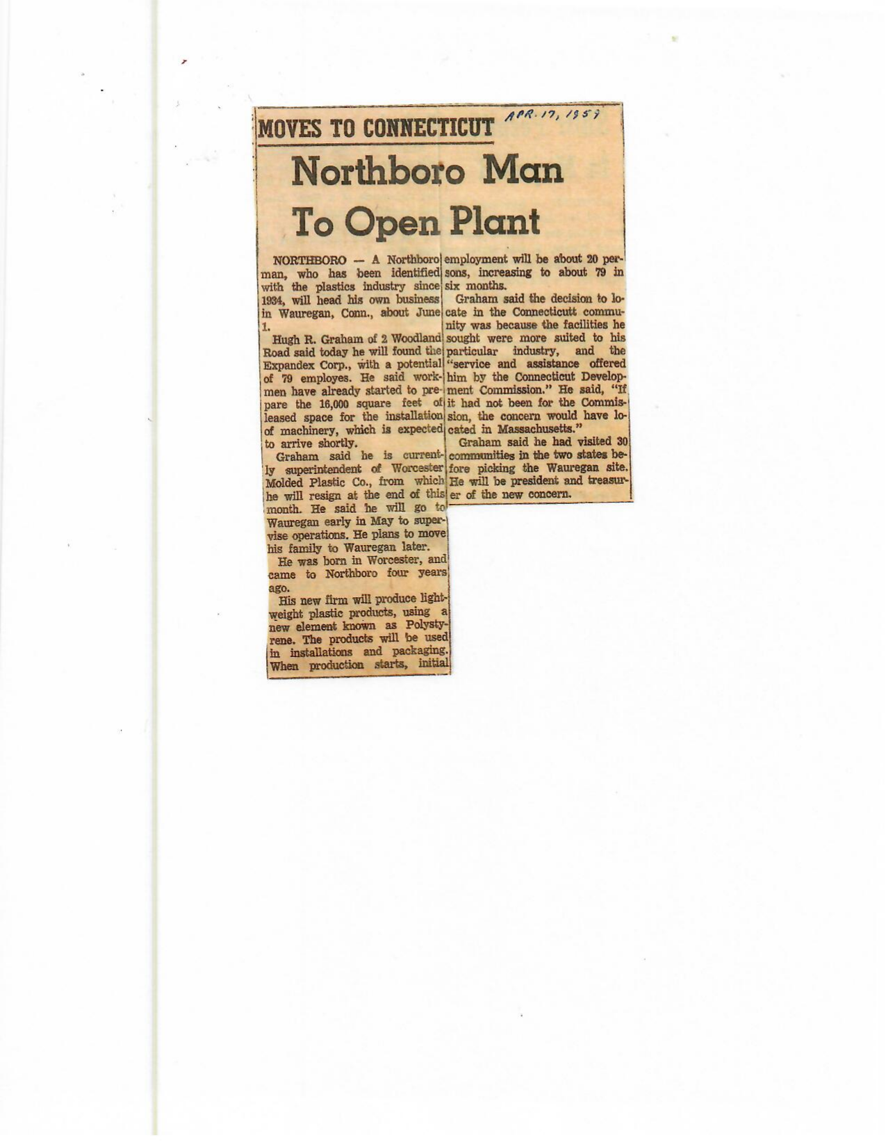 Newspaper clipping
